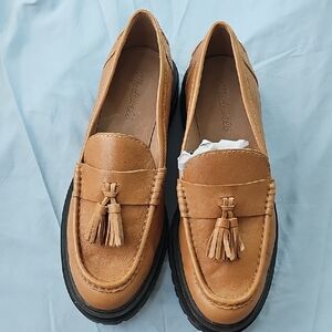 Madewell Tan Leather Loafers